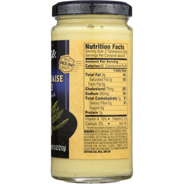 REESE: Hollandaise Sauce Buttery & Smooth, 7.5 oz - Image 4