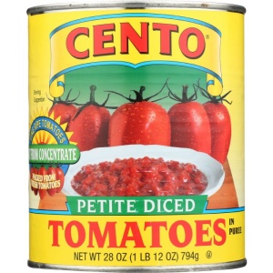 CENTO PETITE DICED TOMATOES IN CAN