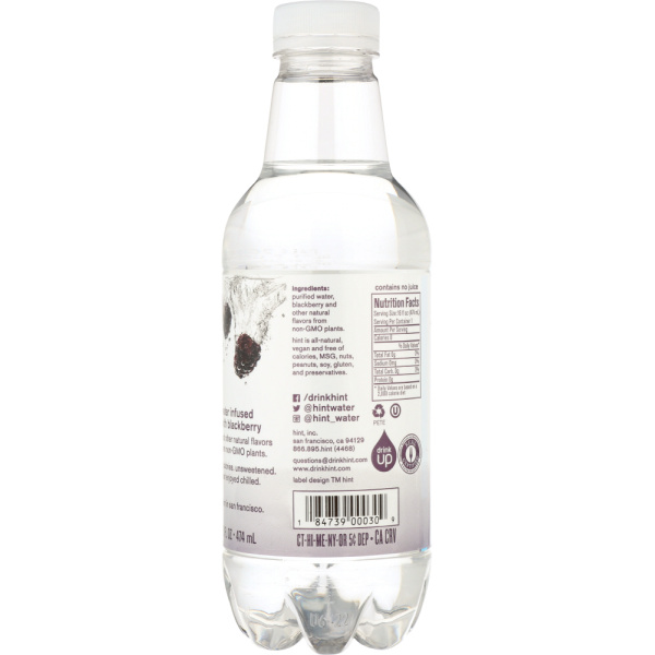 HINT: Premium Essence Blackberry Water, 16 Oz - Image 4