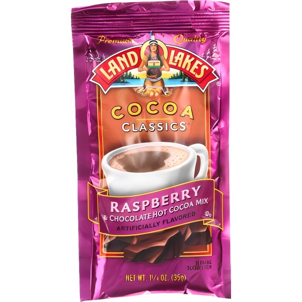 RASPBERRY CHOCOLATE HOT COCOA PINK PACKAGE