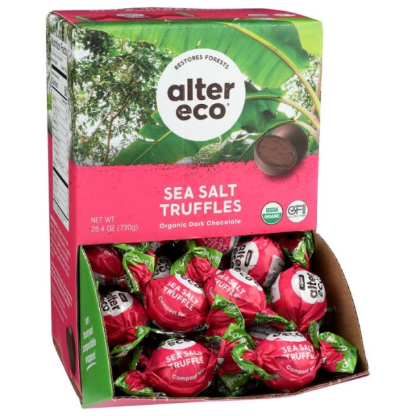 ALTER ECO: Chocolate Truffle Sea Salt .42 oz, 60 pc