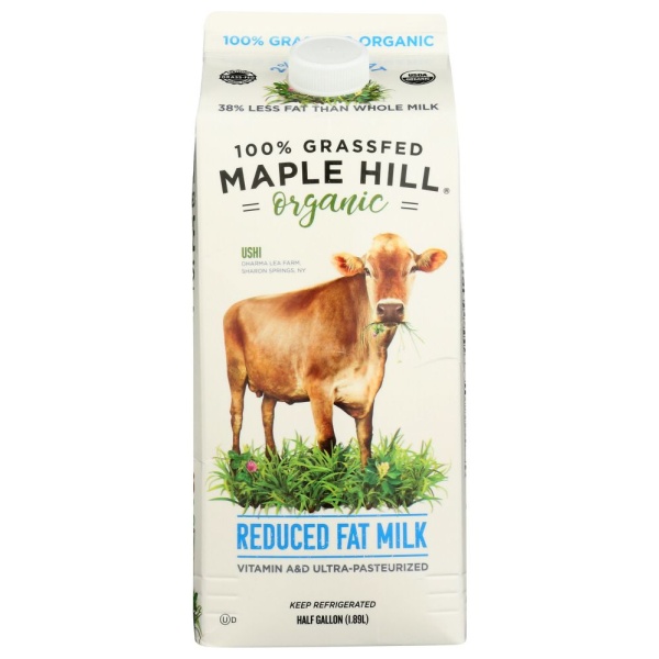 MAPLE HILL CREAMERY: Milk 2% Grass-fed Org, 64 oz