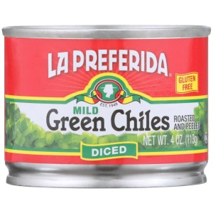 LA PREFERIDA: Mild Chiles Green Diced, 7 oz