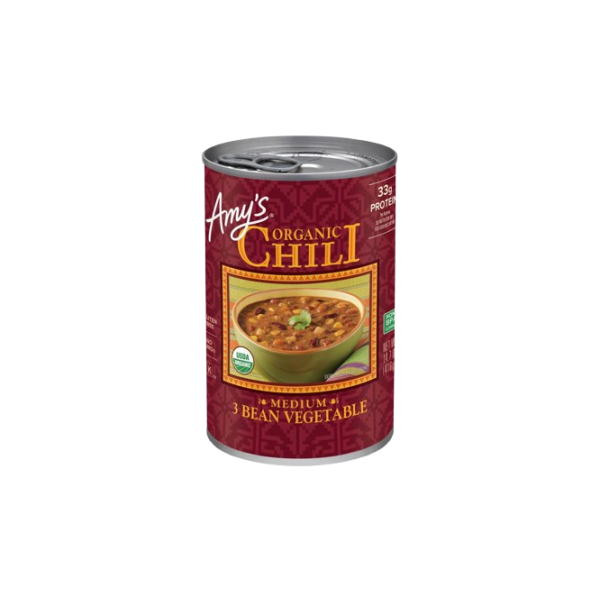 AMYS: Organic Chili Medium 3 Bean Vegetable, 14.7 oz