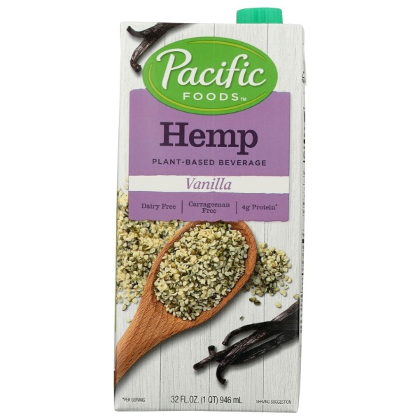 PACIFIC FOODS: Vanilla Hemp Milk, 32 oz