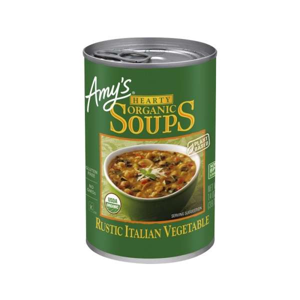 AMYS: Organic Hearty Rustic Italian Vegetable Soup, 14 oz