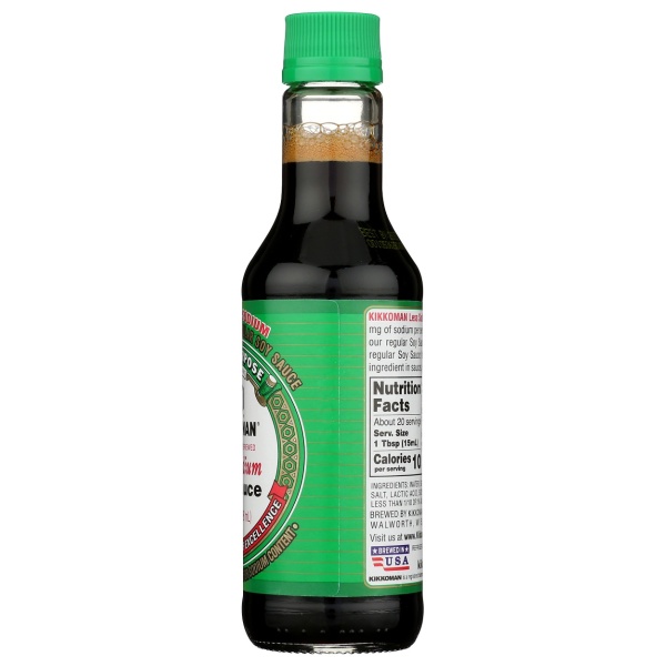 KIKKOMAN: Less Sodium Soy Sauce, 10 oz - Image 2