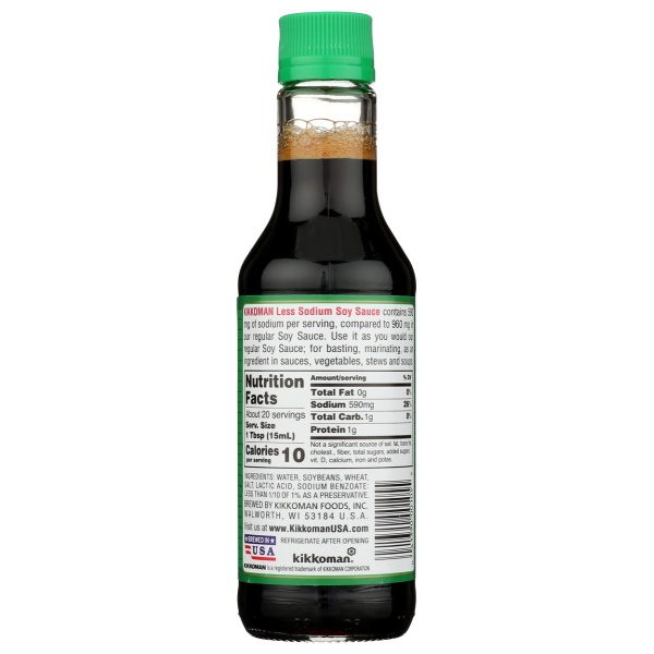 KIKKOMAN: Less Sodium Soy Sauce, 10 oz - Image 3