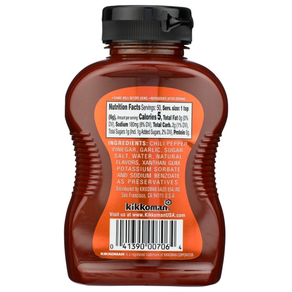 KIKKOMAN: Sriracha Hot Chili Sauce, 10.6 oz - Image 3