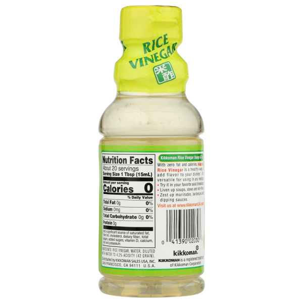 KIKKOMAN: Rice Vinegar, 10 oz - Image 3