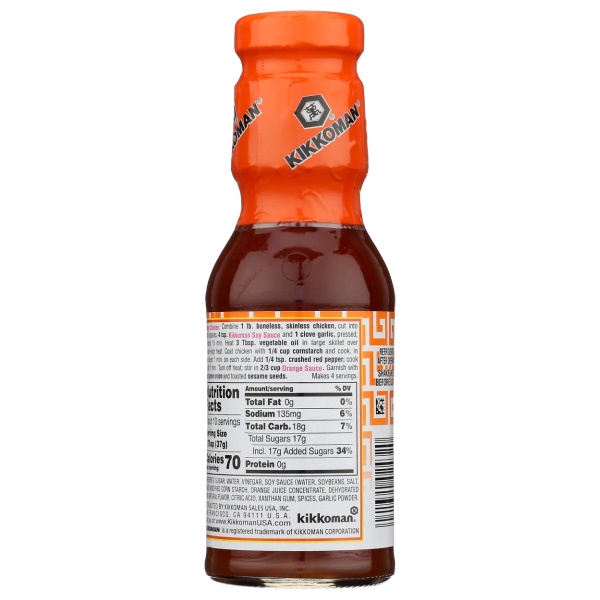 KIKKOMAN: Preservative Free Orange Sauce, 12.5 oz - Image 3