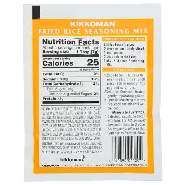 KIKKOMAN: Fried Rice Seasoning Mix, 1 oz - Image 3