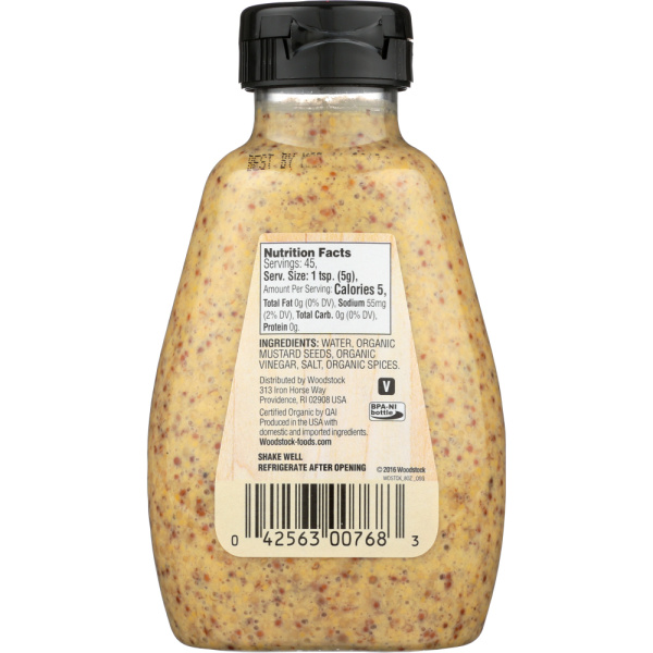 WOODSTOCK: Mustard Stoneground Org, 8 OZ - Image 3