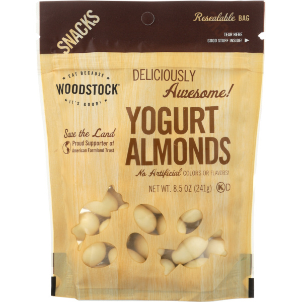 WOODSTOCK: Almonds Yogurt, 8.5 OZ