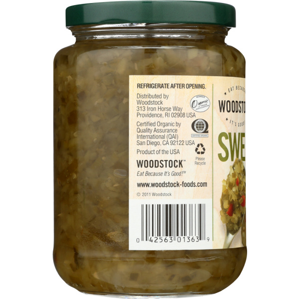 WOODSTOCK: Relish Sweet Org, 16 OZ - Image 2