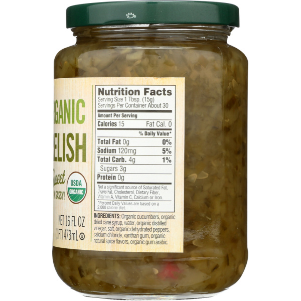 WOODSTOCK: Relish Sweet Org, 16 OZ - Image 4