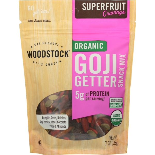 WOODSTOCK: Trail Mix Goji Gtr Snk Mx, 7 OZ