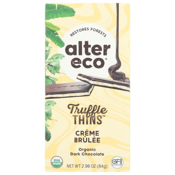 ALTER ECO: Bar Trfle Thn Crme Brule, 2.96 OZ