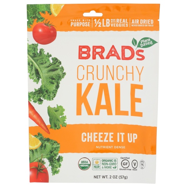 BRADS PLANT BASED: Crunchy Kale Cheeze It Up, 2 oz