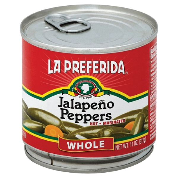 LA PREFERIDA: Whole Jalapeno Peppers Can, 11 oz