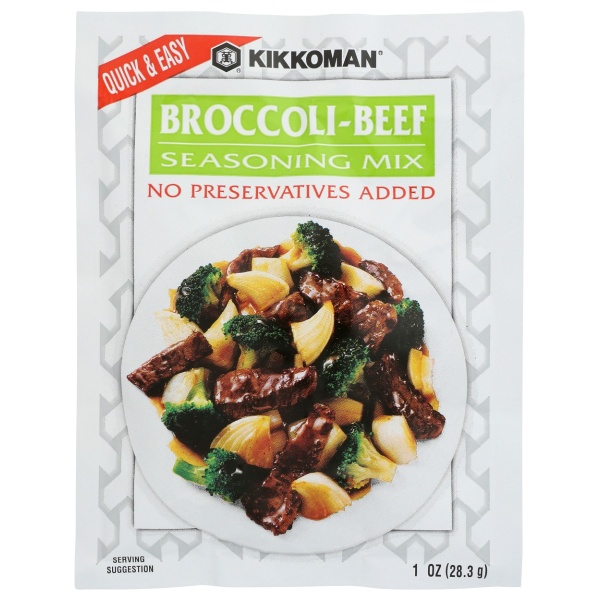 KIKKOMAN: Broccoli Beef Stir Fry Seasoning Mix, 1 oz