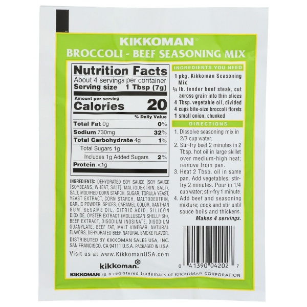 KIKKOMAN: Broccoli Beef Stir Fry Seasoning Mix, 1 oz - Image 4