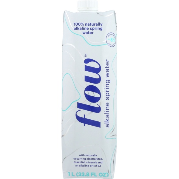 FLOW WATER: Original Alkaline Spring Water, 1 lt