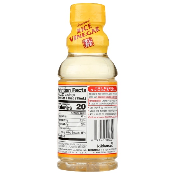 KIKKOMAN: Seasoned Rice Vinegar, 10 oz - Image 4