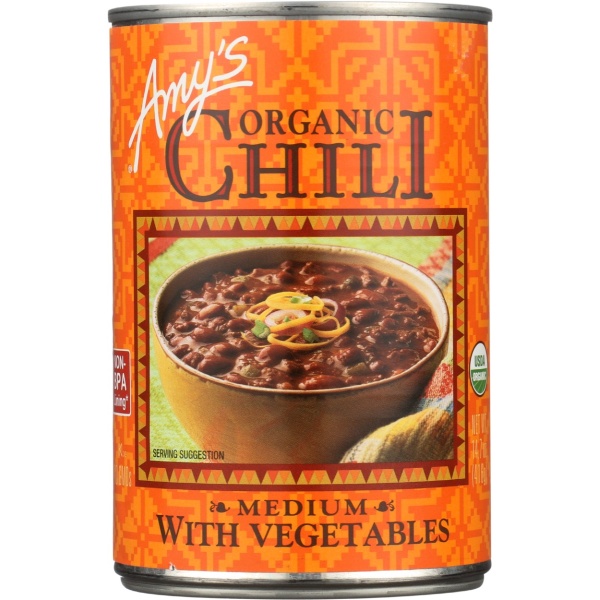 AMYS: Organic Chili With Vegetables, 14.7 oz