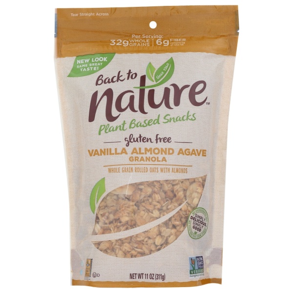 BACK TO NATURE: Vanilla Almond Agave Granola, 11 oz