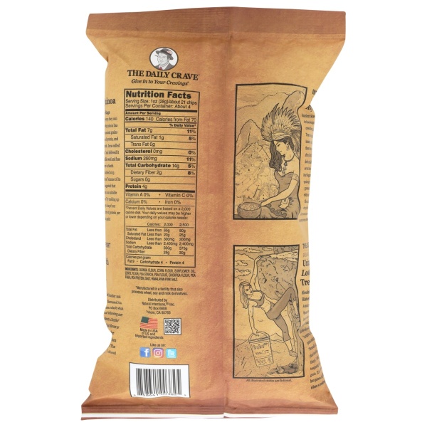 THE DAILY CRAVE: Quinoa Chips Himalayan Pink Salt, 4.25 oz - Image 4