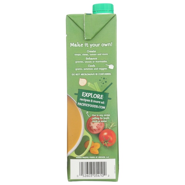 PACIFIC FOODS: Organic Vegetable Broth, 32 oz - Image 3