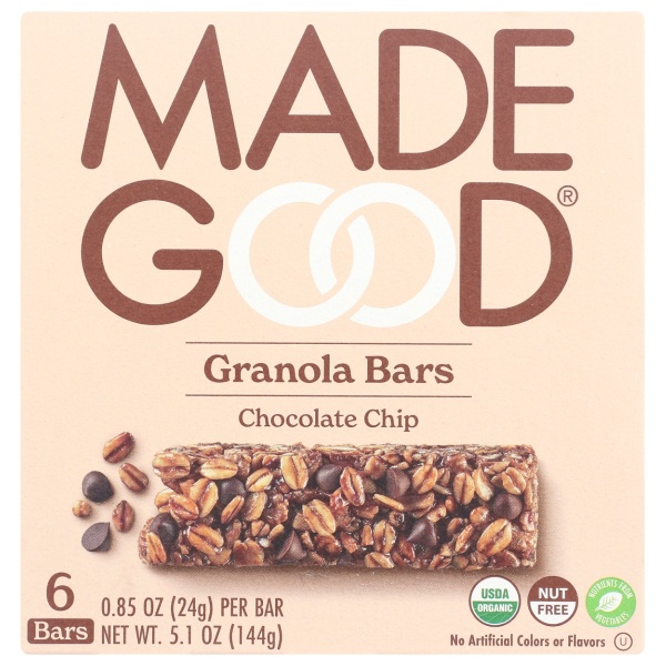 MADEGOOD: Chocolate Chip Granola Bars, 5.1 oz