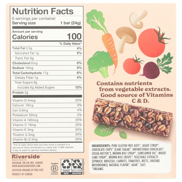 MADEGOOD: Chocolate Chip Granola Bars, 5.1 oz - Image 4