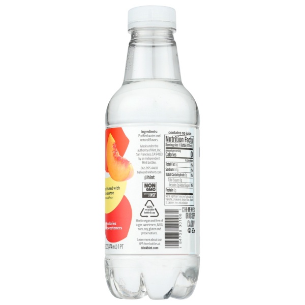 HINT: Georgia Peach Hint Water, 16 fo - Image 3