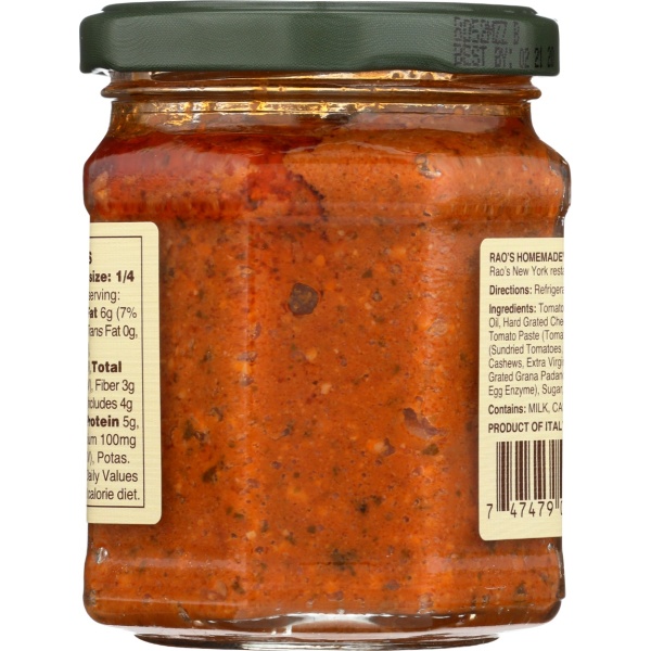 RAOS: Homemade Sun Dried Tomato Pesto, 6.7 oz - Image 4