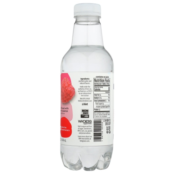 HINT: Raspberry Hint Water, 16 fo - Image 3