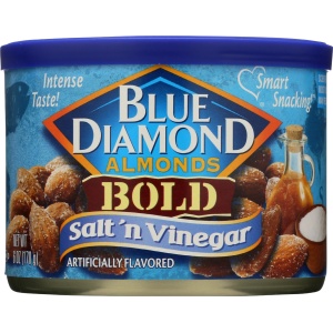 BLUE DIAMOND: Bold Almonds Salt N Vinegar, 6 oz