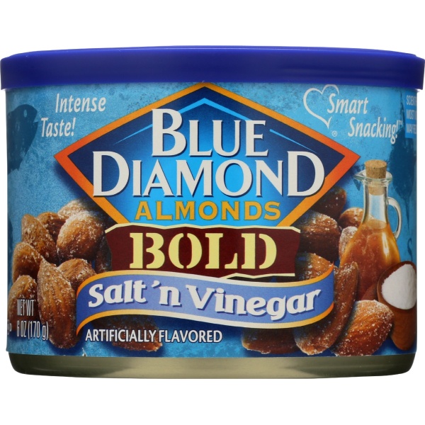 BLUE DIAMOND: Bold Almonds Salt N Vinegar, 6 oz