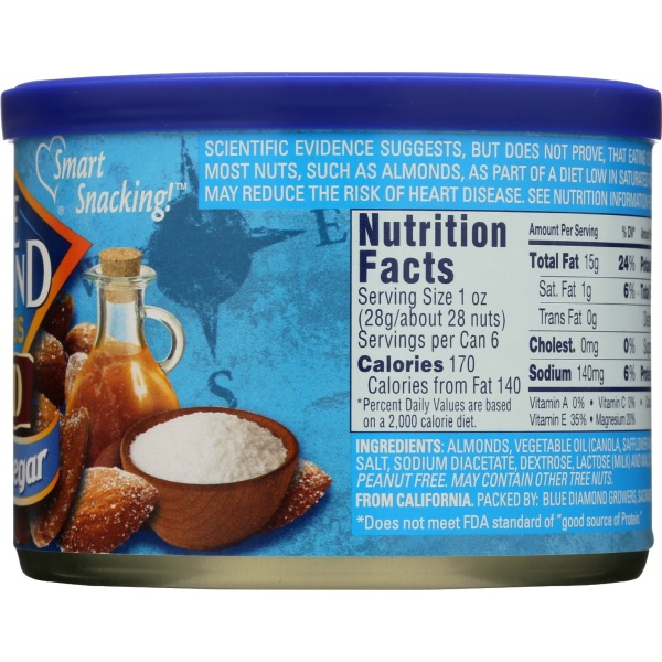 BLUE DIAMOND: Bold Almonds Salt N Vinegar, 6 oz - Image 2