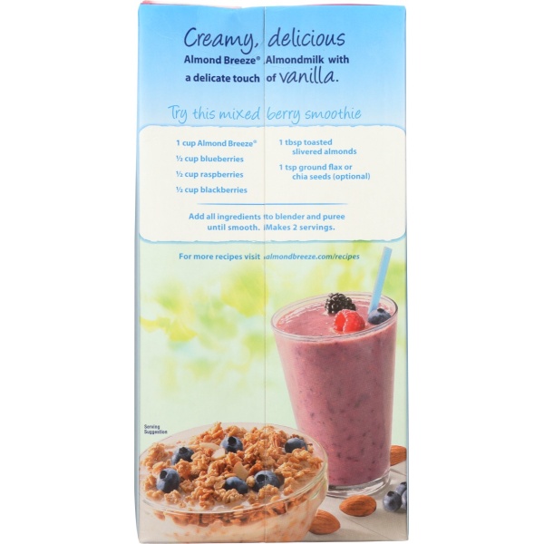 BLUE DIAMOND: Shelf Stable Unsweetened Vanilla Almondmilk, 64 fo - Image 4