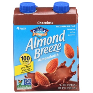 BLUE DIAMOND: Shelf Stable Chocolate Almondmilk 4Pk, 32 fo